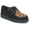 TUK – LOW FLEX ROUND TOE CREEPER Noir / Leopard 20