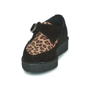 TUK – POINTED CREEPER MONK BUCKLE Noir / Leopard 12