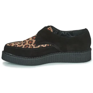 TUK – POINTED CREEPER MONK BUCKLE Noir / Leopard 14