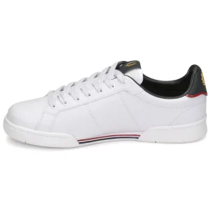 Fred Perry – B722 LEATHER Blanc / Marine 14