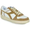 Diadora – MAGIC BASKET LOW SUEDE LEATHER Blanc / Beige 20