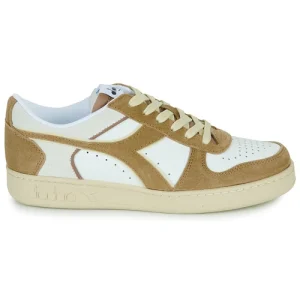 Diadora – MAGIC BASKET LOW SUEDE LEATHER Blanc / Beige 10