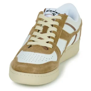 Diadora – MAGIC BASKET LOW SUEDE LEATHER Blanc / Beige 12