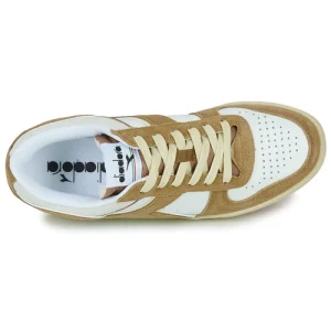 Diadora – MAGIC BASKET LOW SUEDE LEATHER Blanc / Beige 18