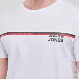 Vêtements Homme Jack & Jones – JJATLAS TEE SS CREW NECK Blanc 15