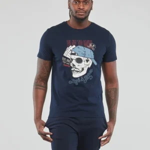 Vêtements Homme Jack & Jones – JORROXBURY TEE SS CREW NECK Marine 9